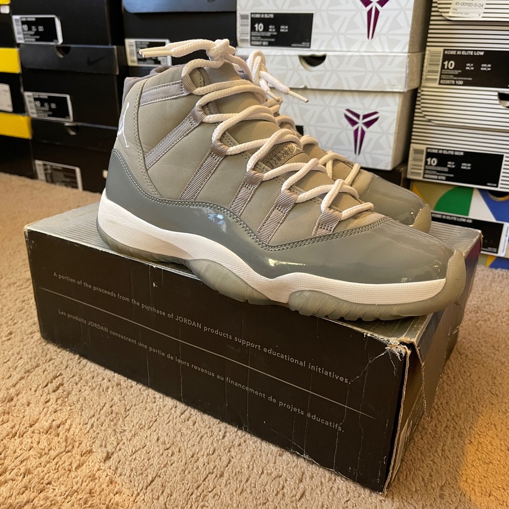Nike Air Jordan Retro XI 11 Cool Grey 2010 sz 10